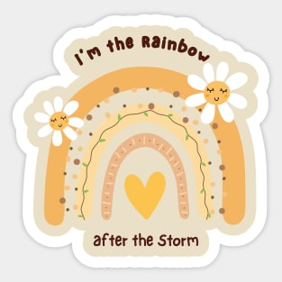 The rainbow after the Storm Sticker